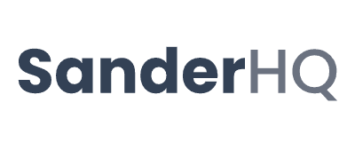 SanderHQ logo — the SanderHQ wordmark (Power Sanders & Wood Finishing)